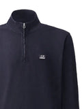 C.P. Company stretch piquet long sleeve half zip polo