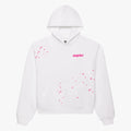 Sp5der FRACTURED LOGO HOODIE White