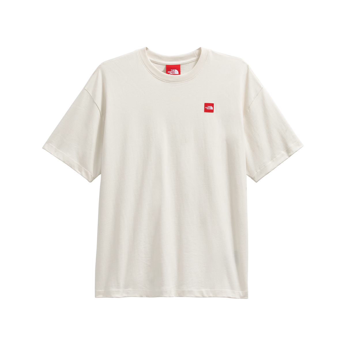 The North Face Men's Red Box Short-Sleeve Tee in White Dune